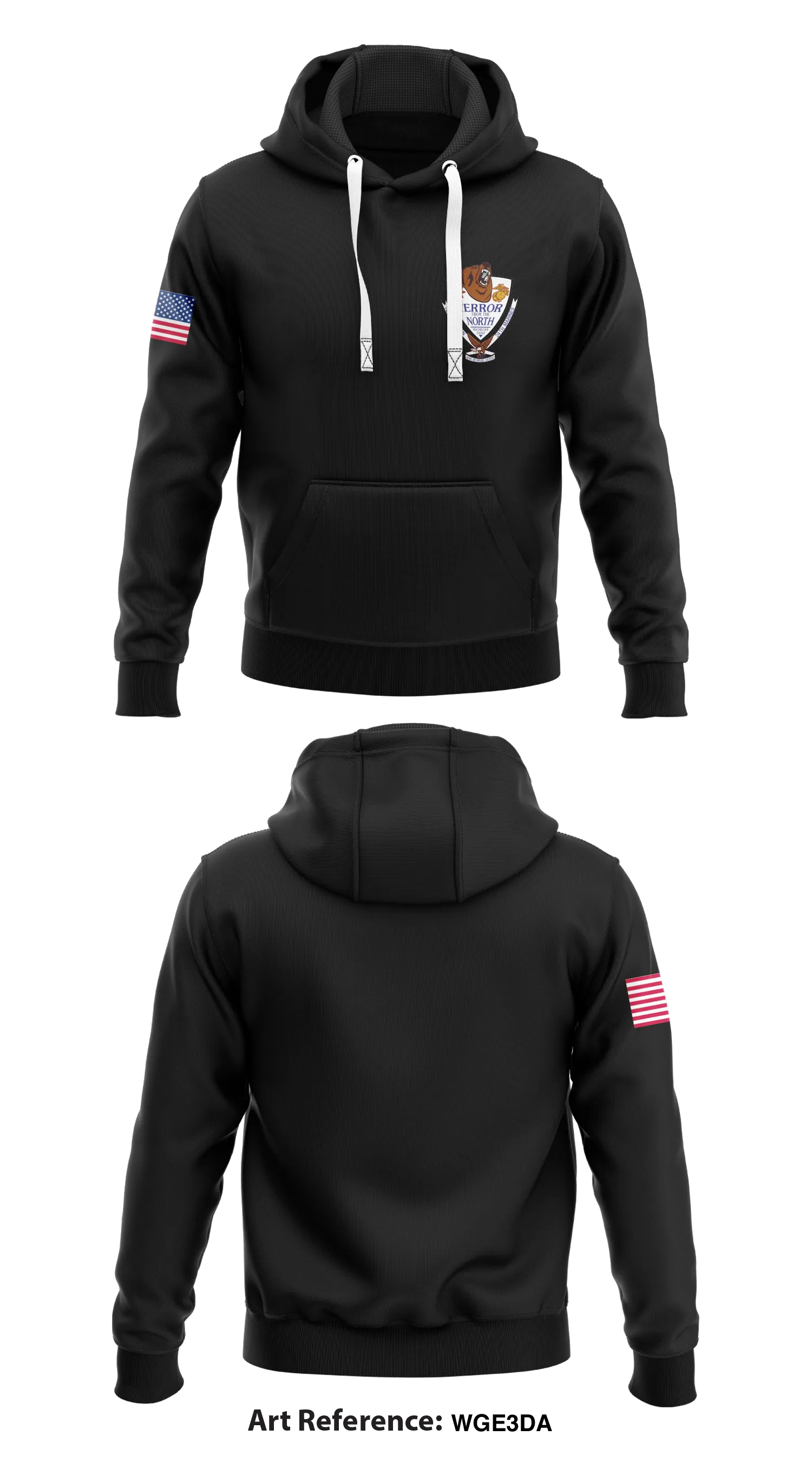 1/24 Alpha Co.  Core Men's Hooded Performance Sweatshirt - WGE3dA