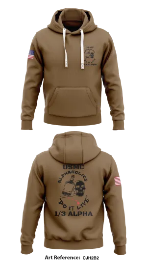1/3 alpha Store 1  Core Men's Hooded Performance Sweatshirt - Cjh2b2