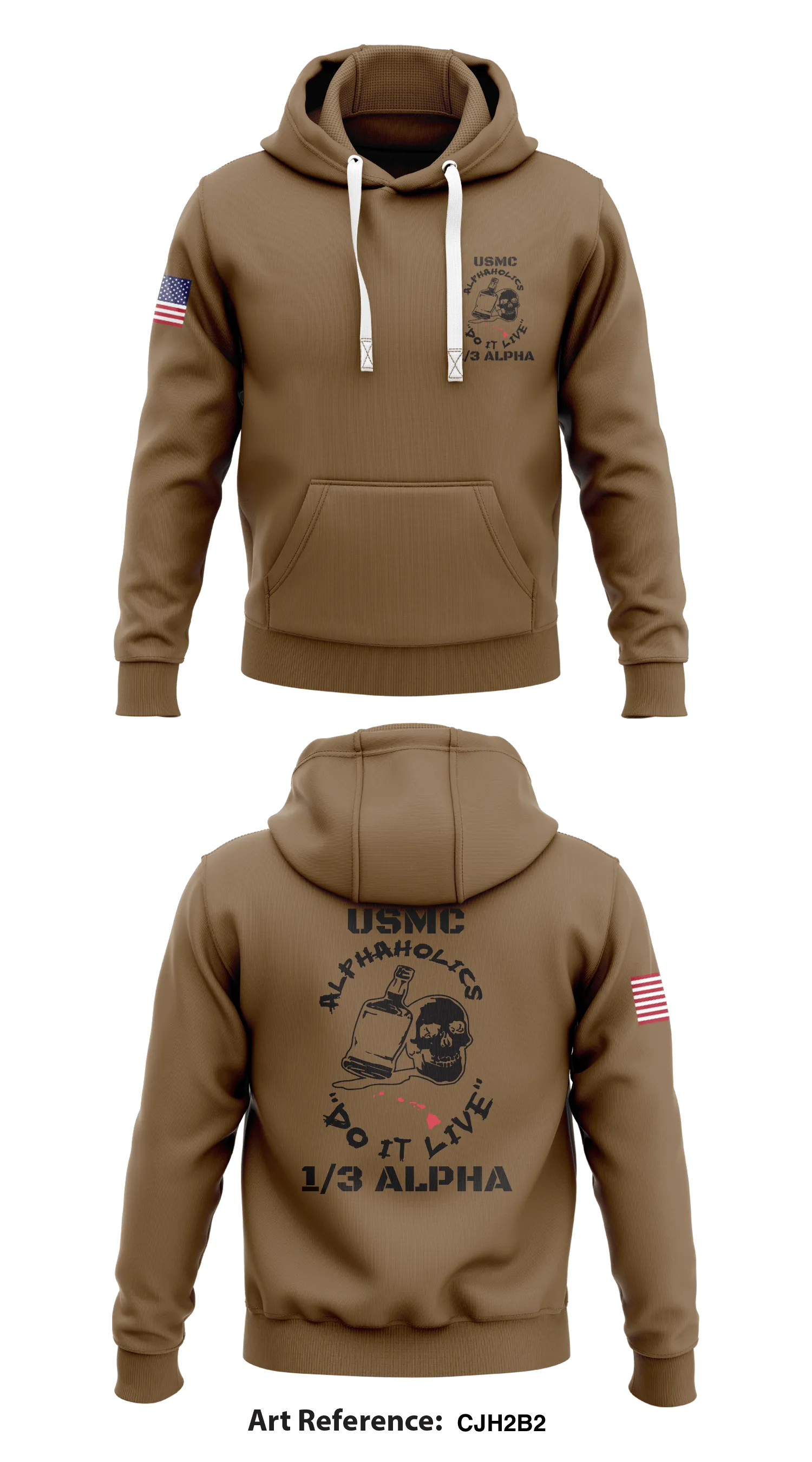 1/3 alpha Store 1  Core Men's Hooded Performance Sweatshirt - Cjh2b2