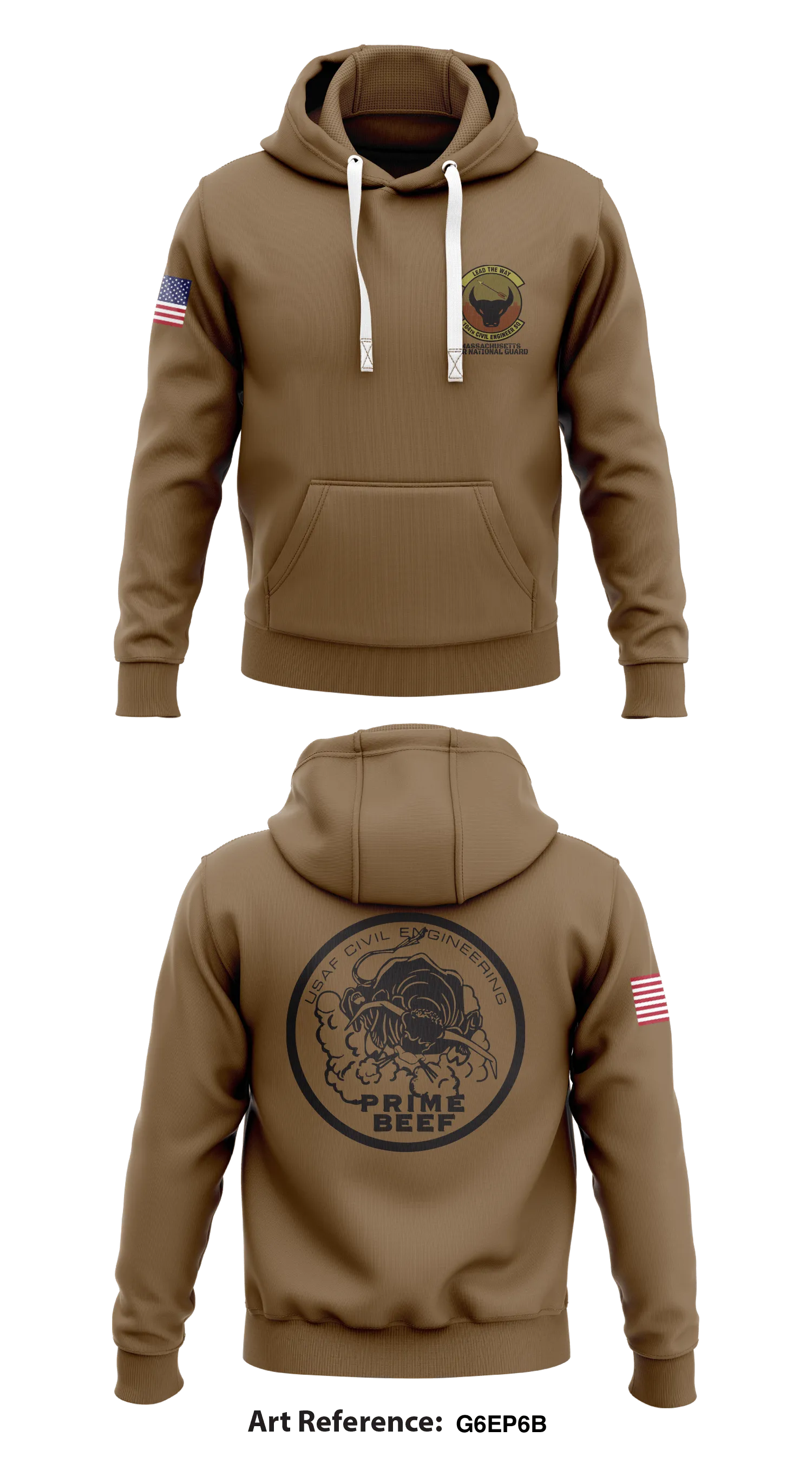 14th CES Store 1  Core Men's Hooded Performance Sweatshirt - G6eP6B