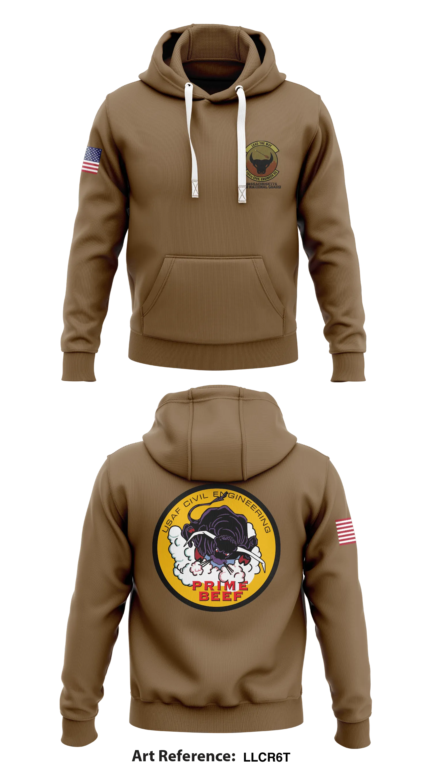 14th CES Store 1  Core Men's Hooded Performance Sweatshirt - lLcR6t