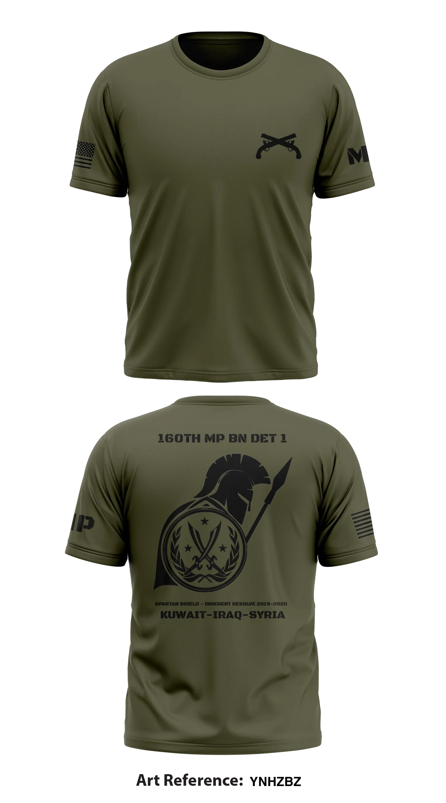 160th MP BN DET 1 Core Men's SS Performance Tee - yNHZBz