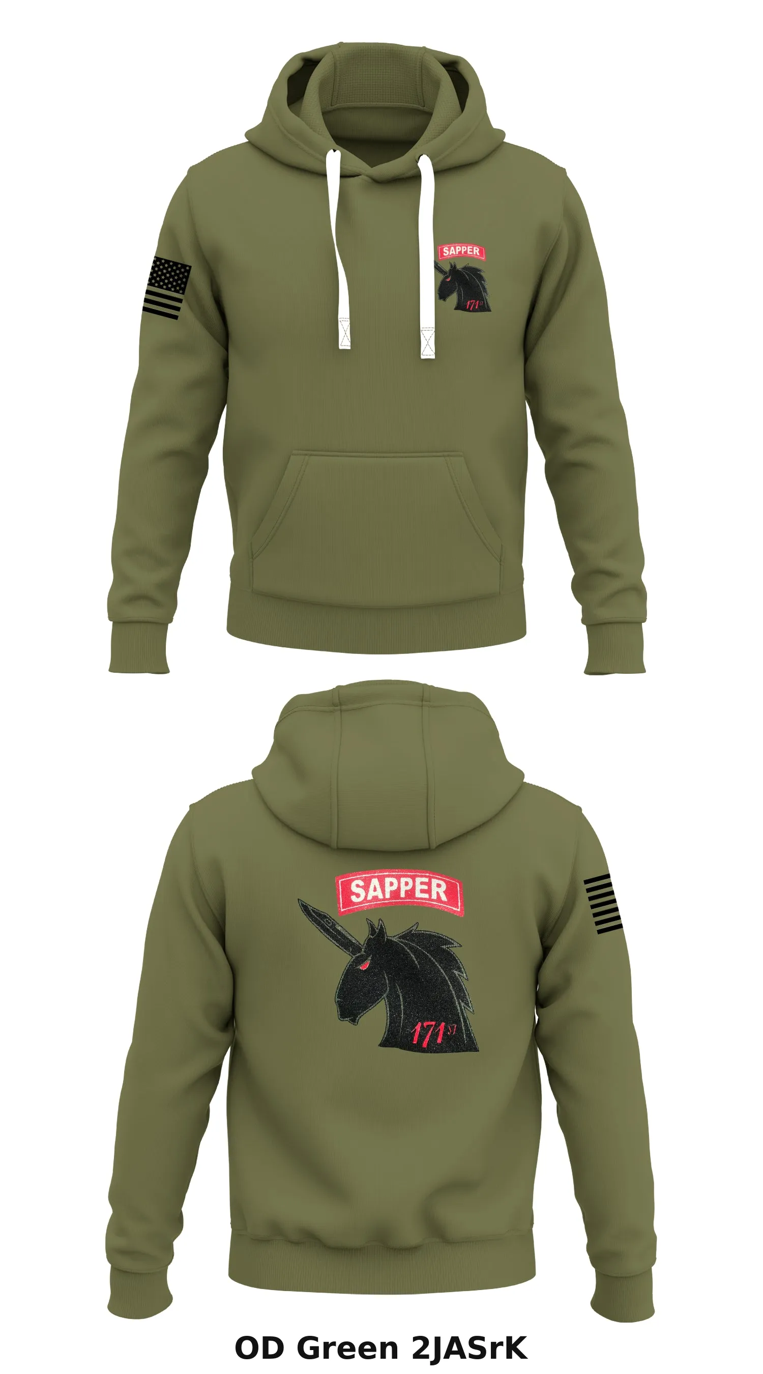 171st Sapper Company Store 1  Core Men's Hooded Performance Sweatshirt - 2JASrK