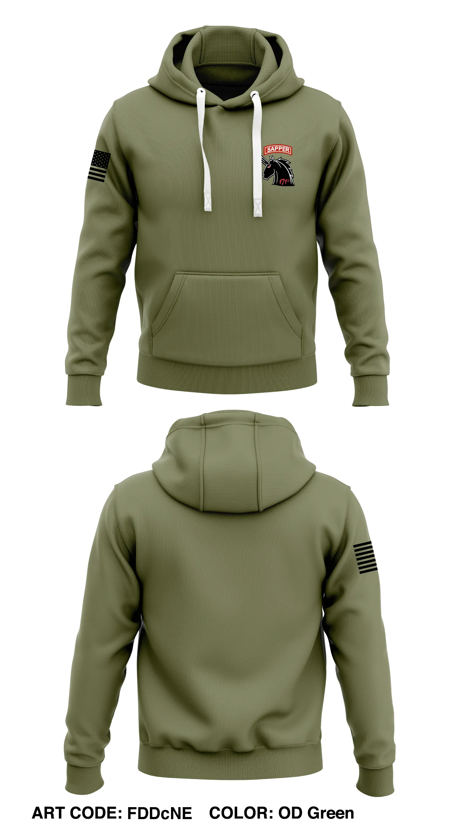 171st Sapper Company Store 1  Core Men's Hooded Performance Sweatshirt - FDDcNE