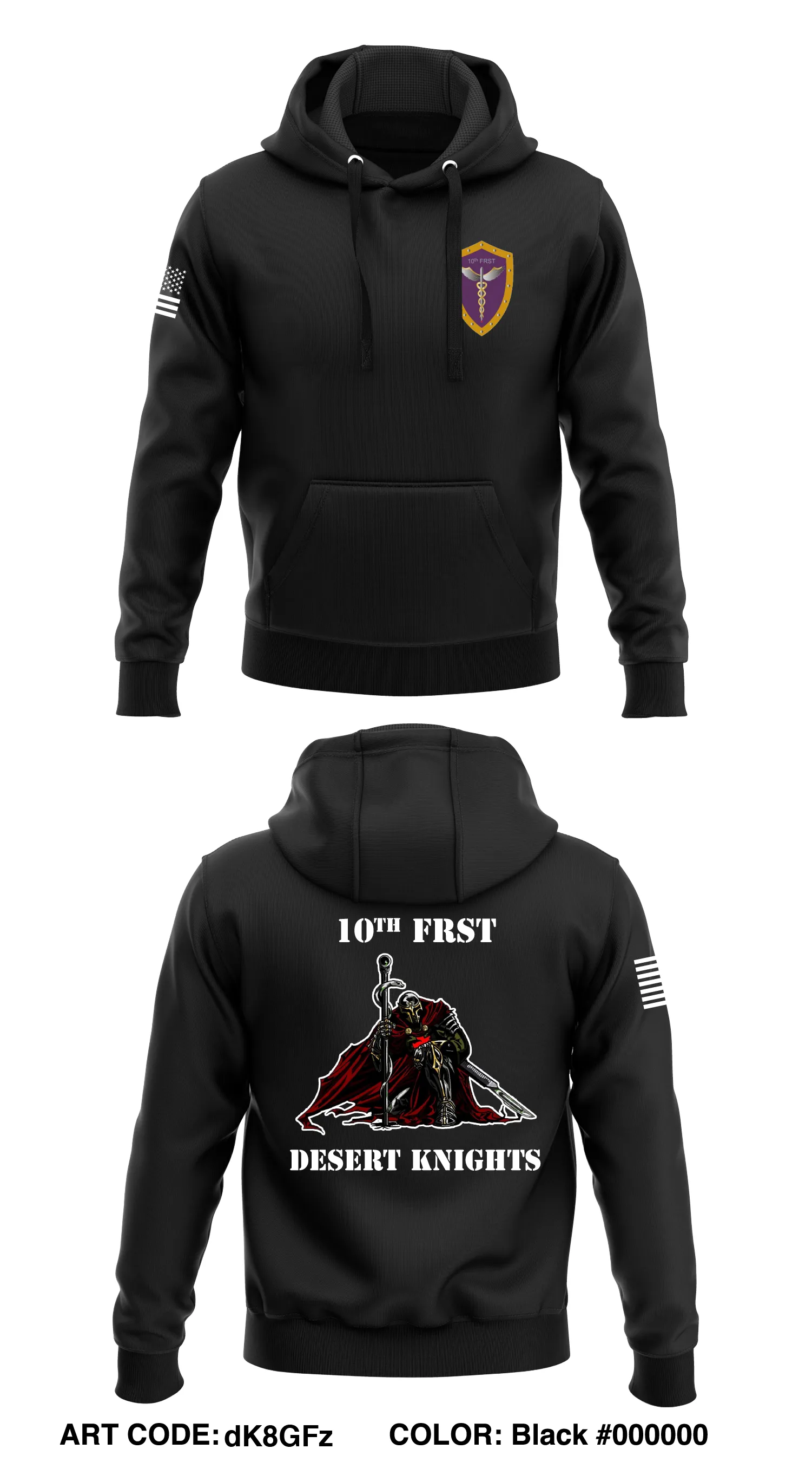 1th FRSD  Core Men's Hooded Performance Sweatshirt - dK8GFz