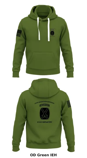 1th mountain division, 2/22 infantry Store 1  Core Men's Hooded Performance Sweatshirt - IEH