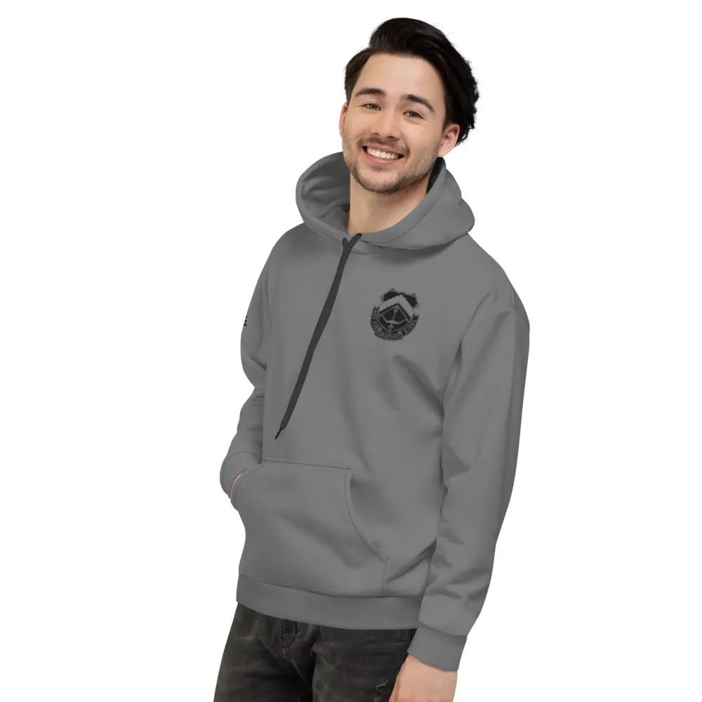 2-245 Aviation Regiment Store 1  Core Men's Hooded Performance Sweatshirt - WzerT6-GRY-BLK