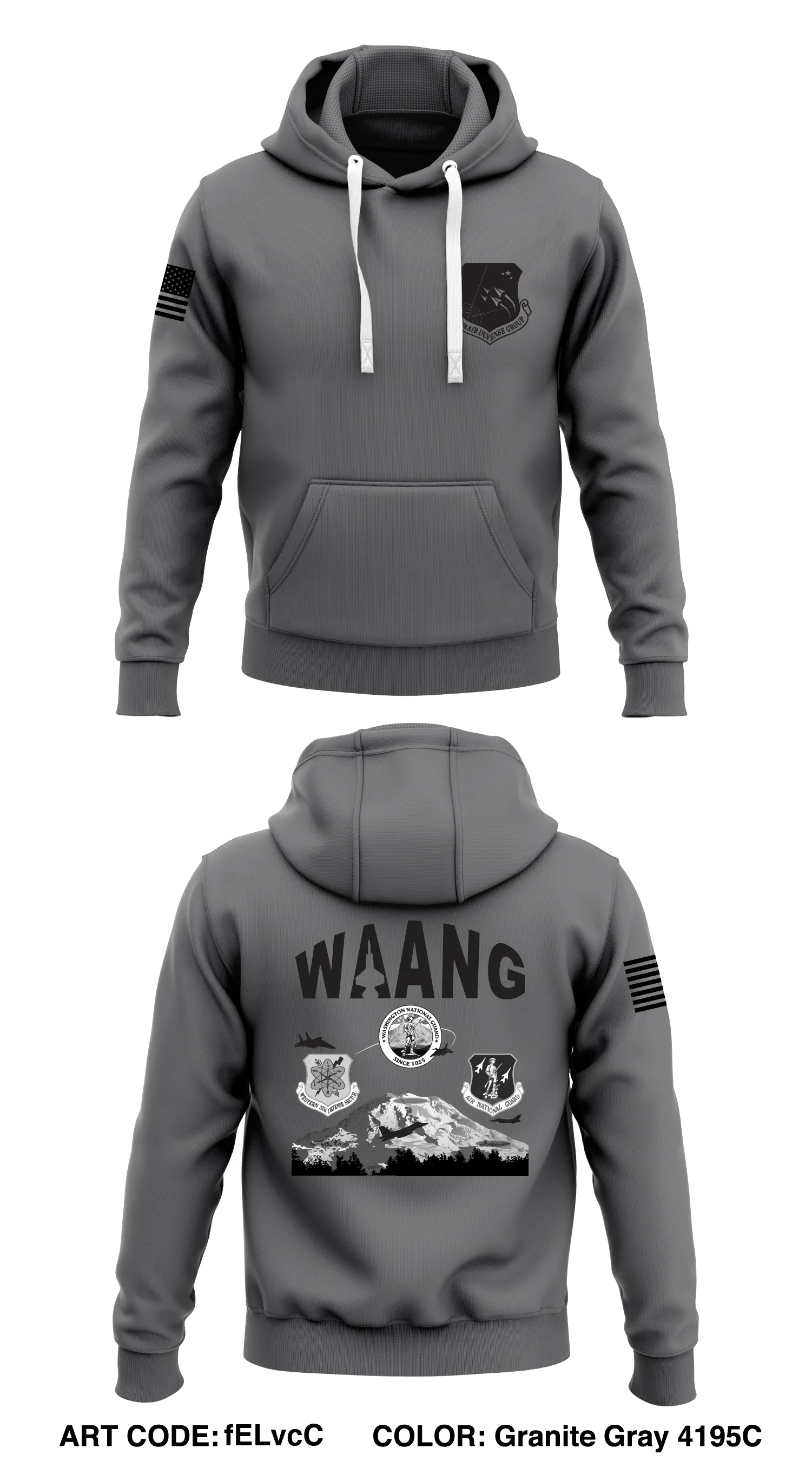 225th ADG Store 1  Core Men's Hooded Performance Sweatshirt - fELvcC