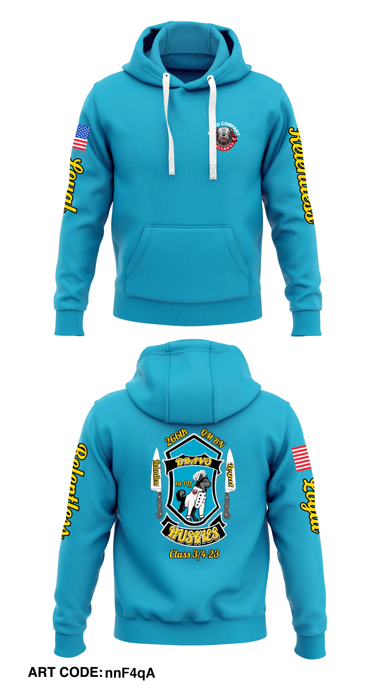 266th QM BN  Core Men's Hooded Performance Sweatshirt - nnF4qA