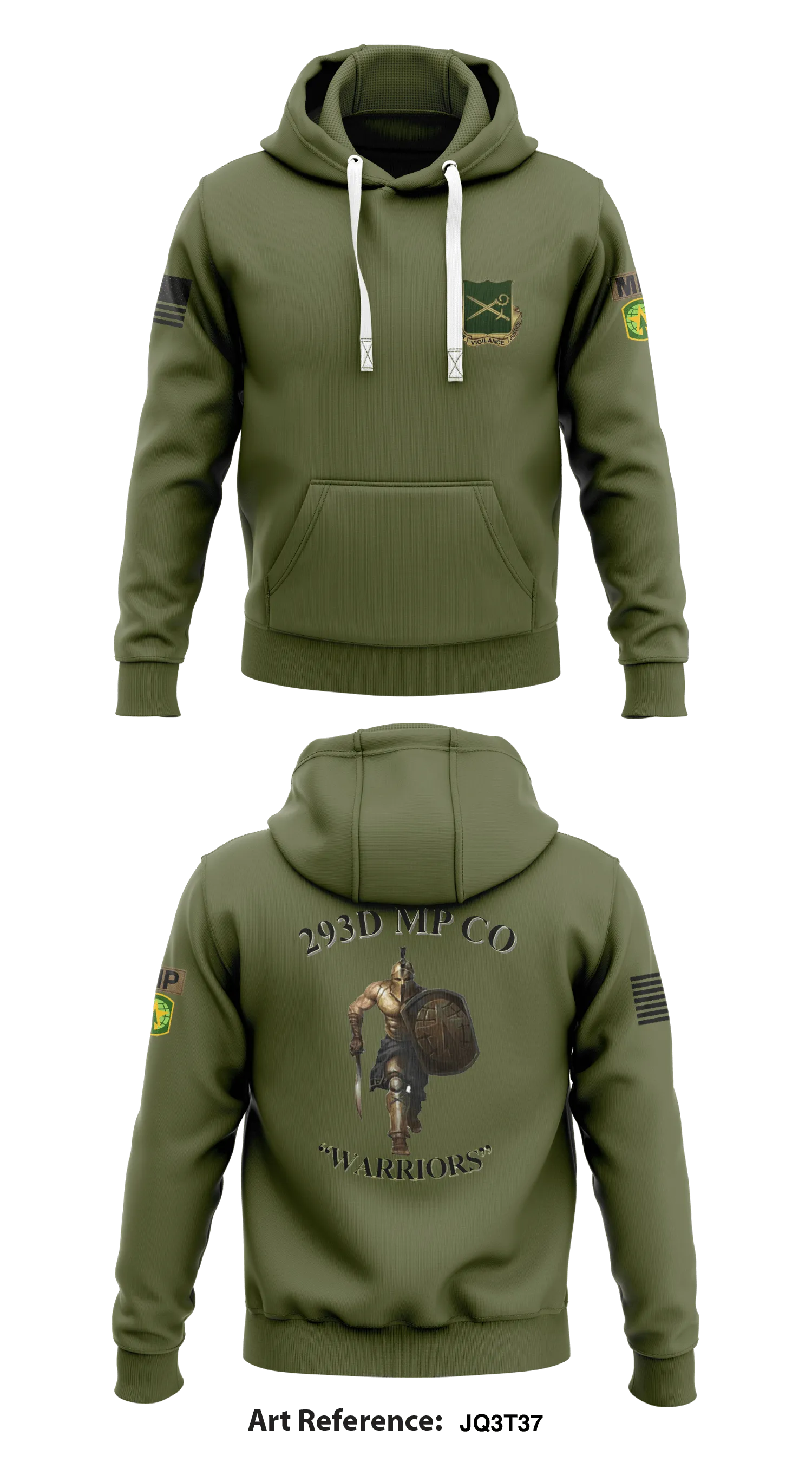 293D Military  Store 1  Core Men's Hooded Performance Sweatshirt - jq3T37