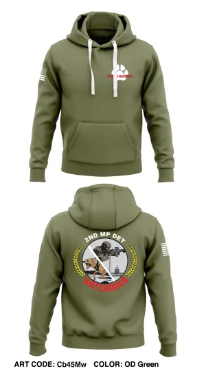 2nd MP Det  Core Men's Hooded Performance Sweatshirt - Cb45Mw