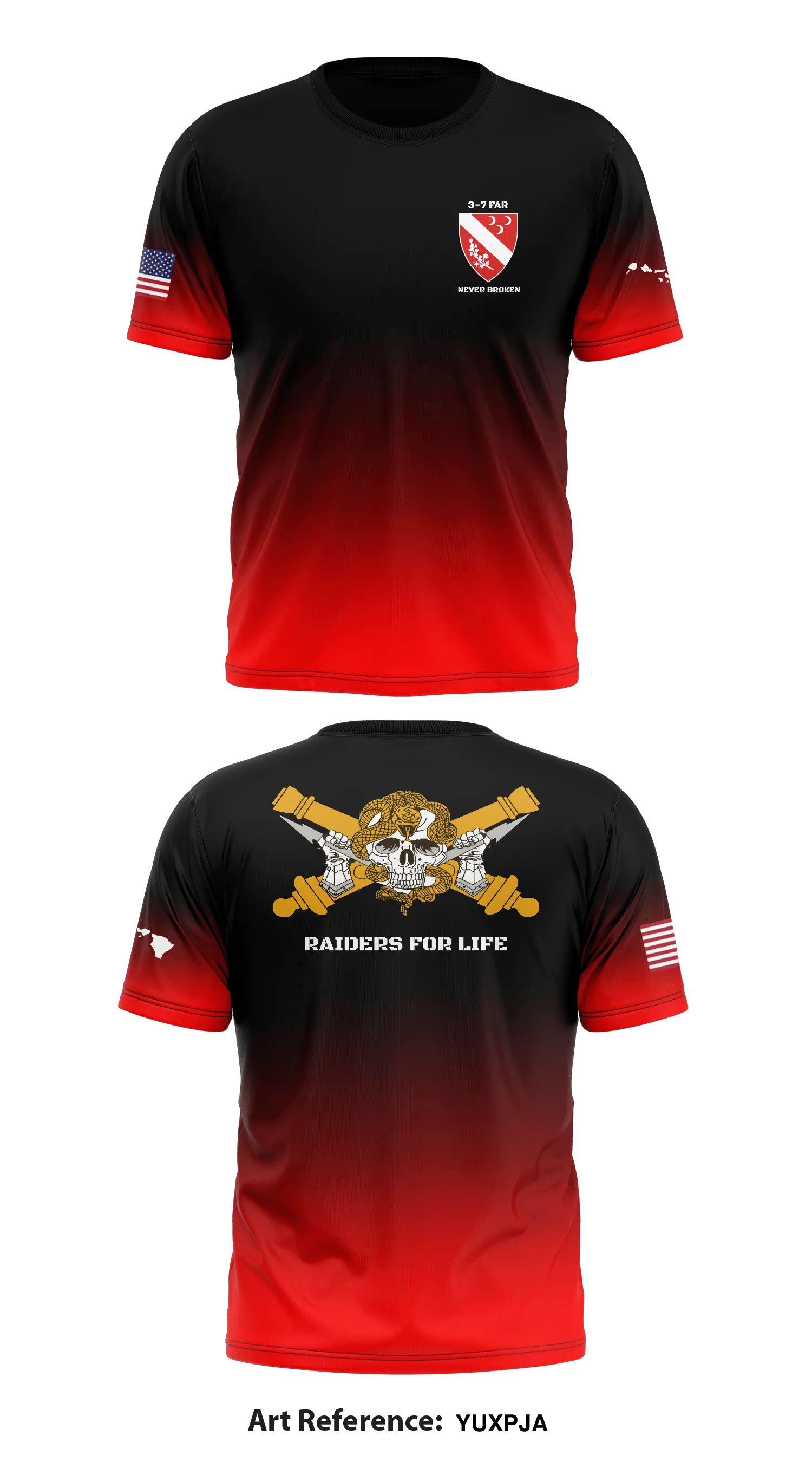 3-7 Field Artillery Store 2 Core Men's SS Performance Tee - YUxPjA