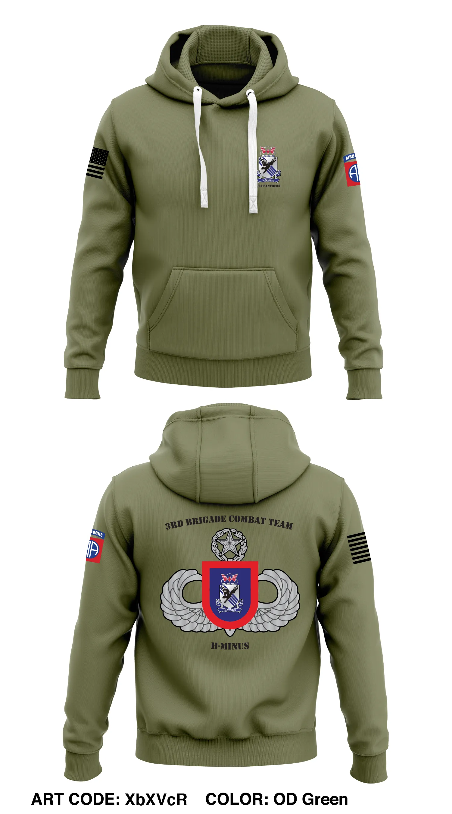 3 BCT 82ABN DIV Store 1  Core Men's Hooded Performance Sweatshirt - XbXVcR
