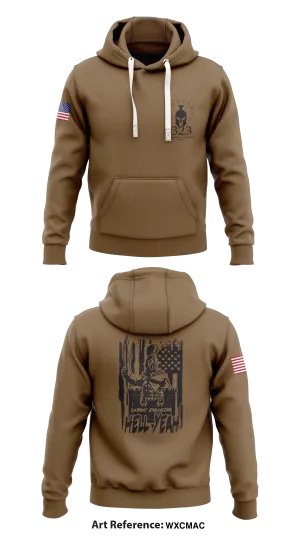 323 Engineer Company Store 1  Core Men's Hooded Performance Sweatshirt - WxCmaC