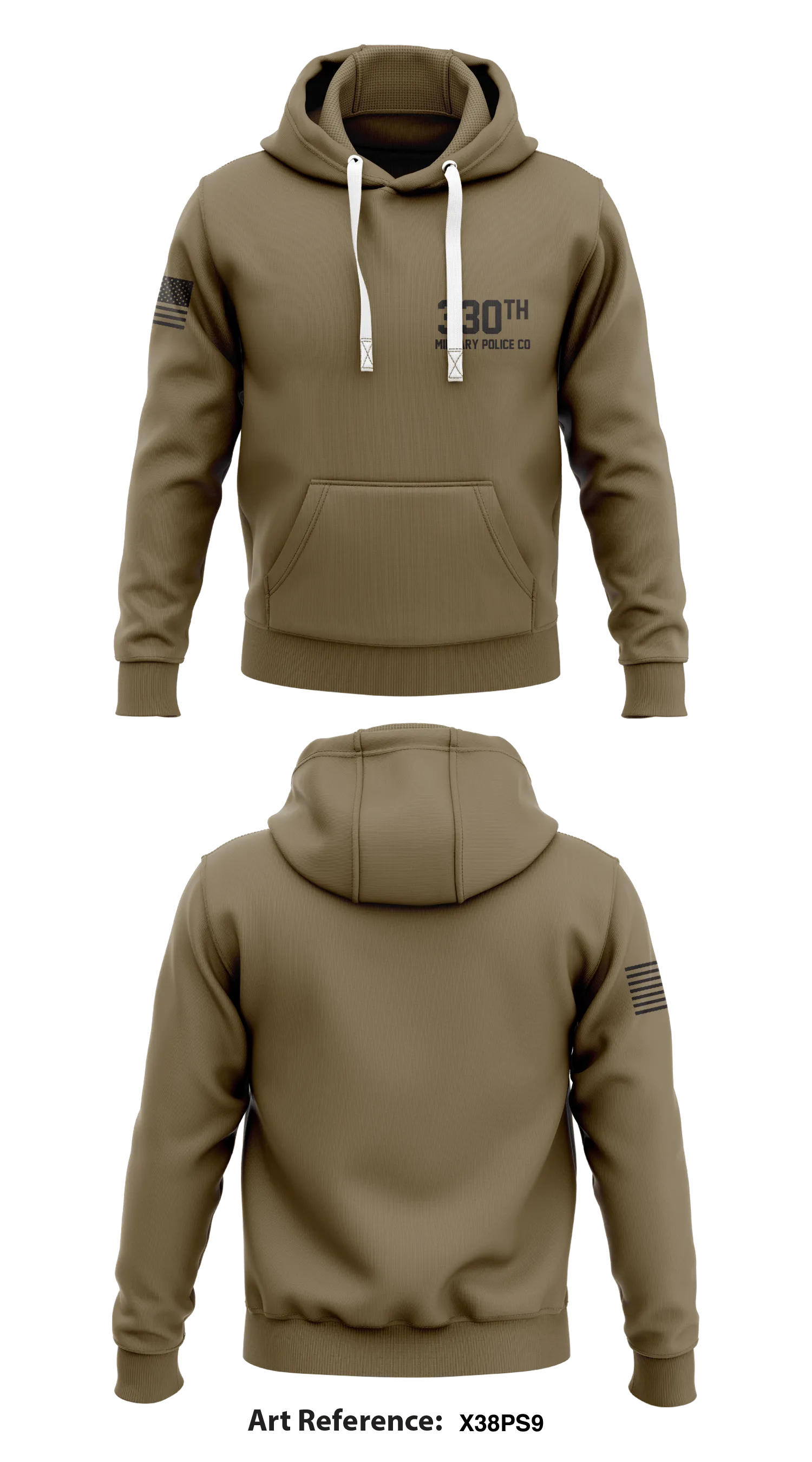 33th Military Police Co Store 1 Core Men's Hooded Performance Sweatshirt - x38ps9