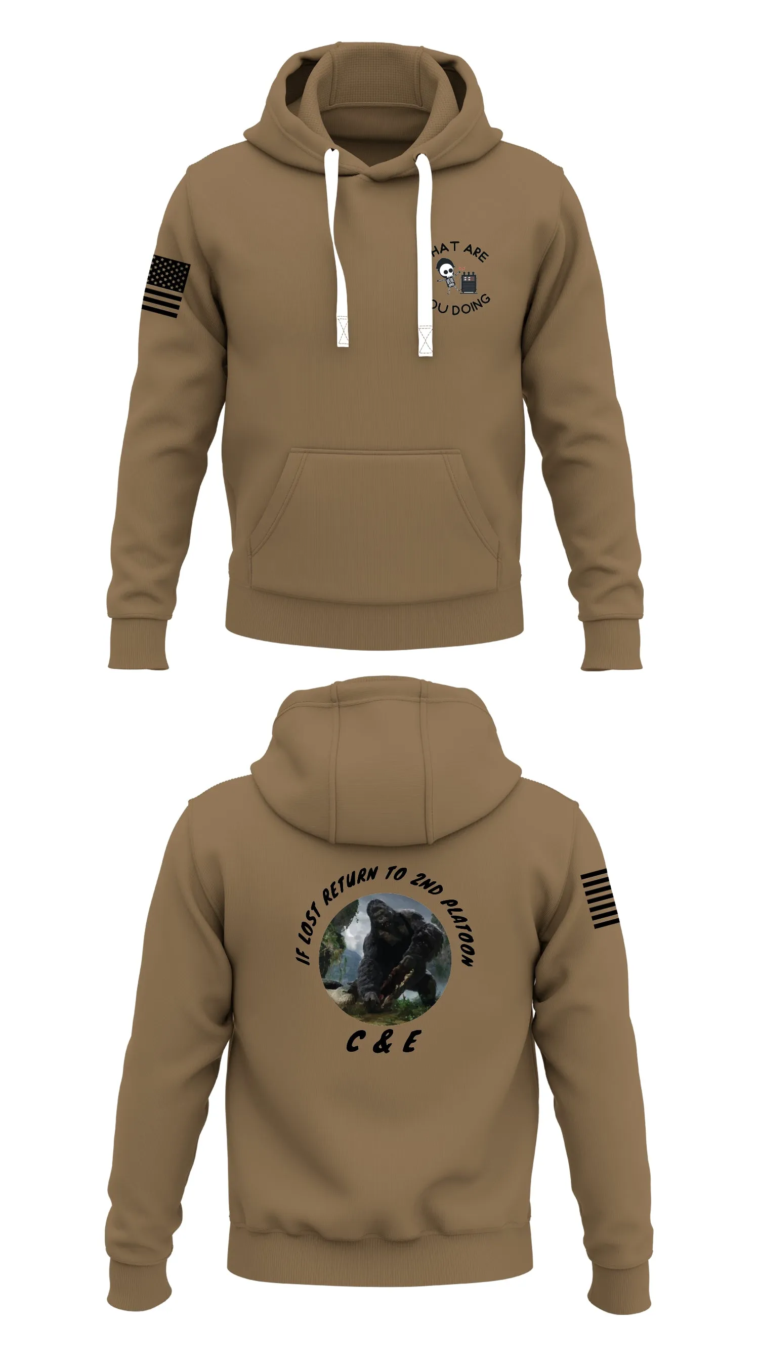 3666th SMC Store 2  Core Men's Hooded Performance Sweatshirt - 76849415324