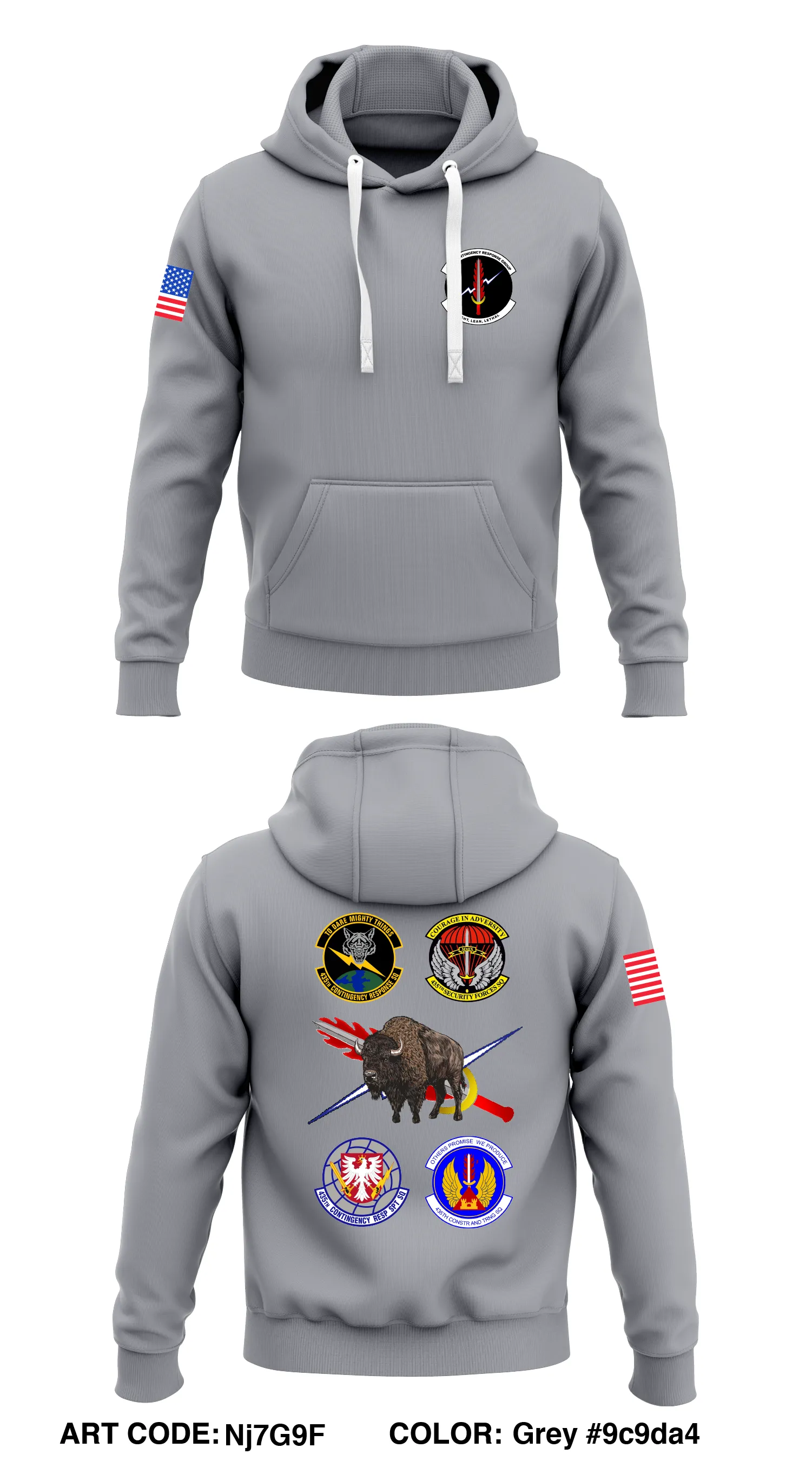 435 CRG  Core Men's Hooded Performance Sweatshirt - Nj7G9F