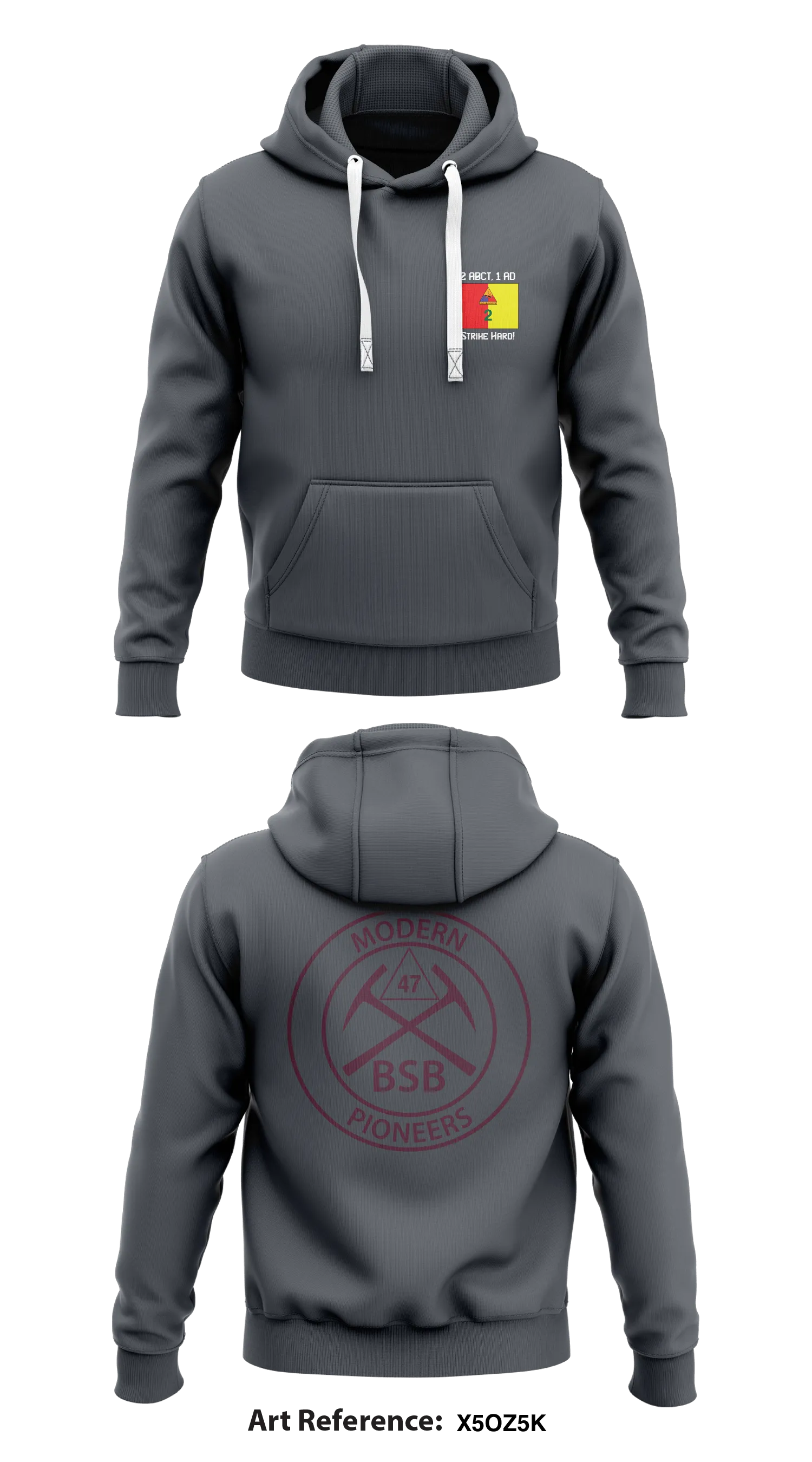47th Brigade Support Battalion Store 1  Core Men's Hooded Performance Sweatshirt - x5oz5K