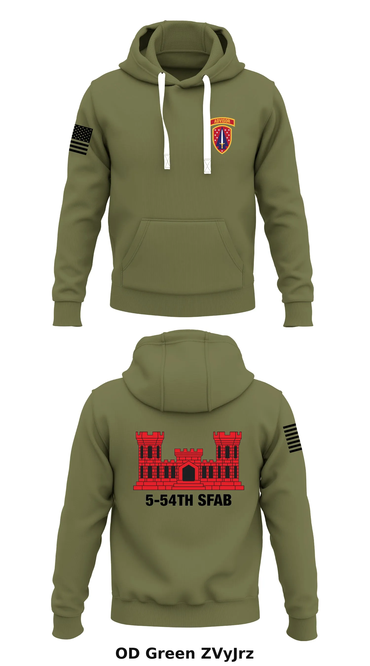 5-54th SFAB Store 1  Core Men's Hooded Performance Sweatshirt - ZVyJrz