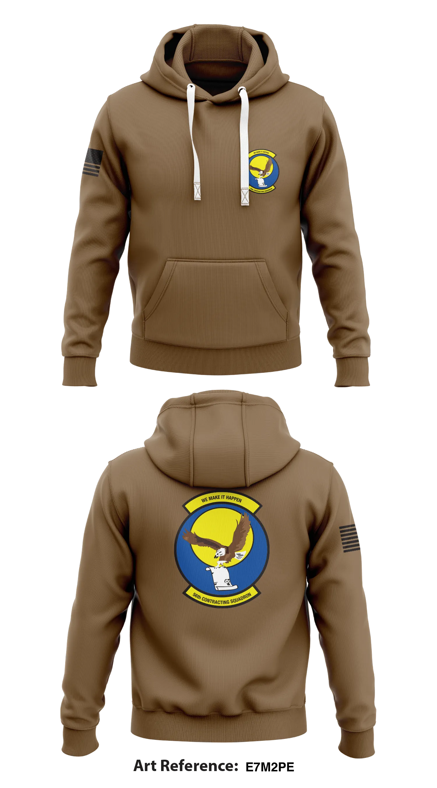 56th CONTRACTING SQUADRON STORE 1  Core Men's Hooded Performance Sweatshirt - E7m2Pe