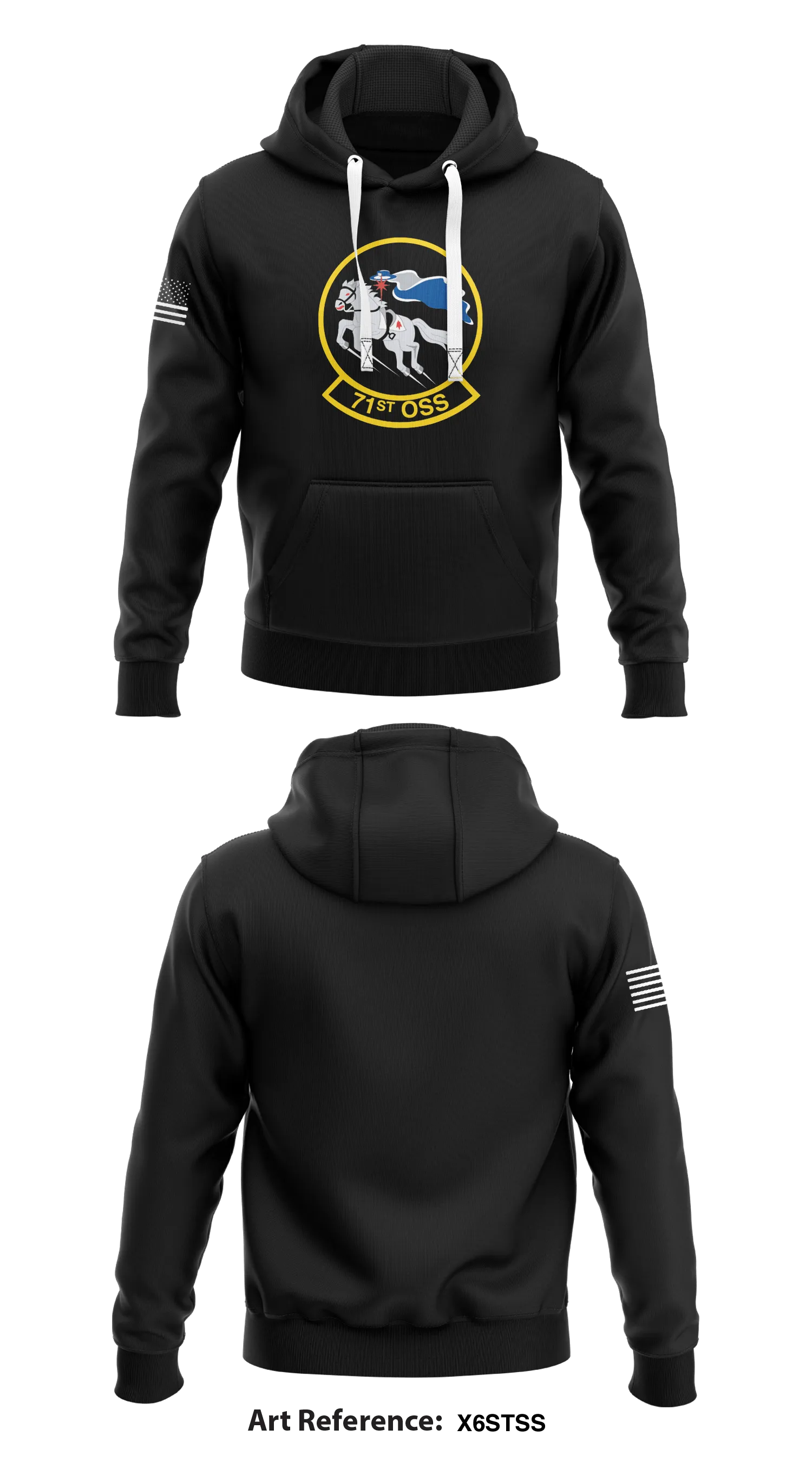 71st OSS Store 1  Core Men's Hooded Performance Sweatshirt - x6StSs