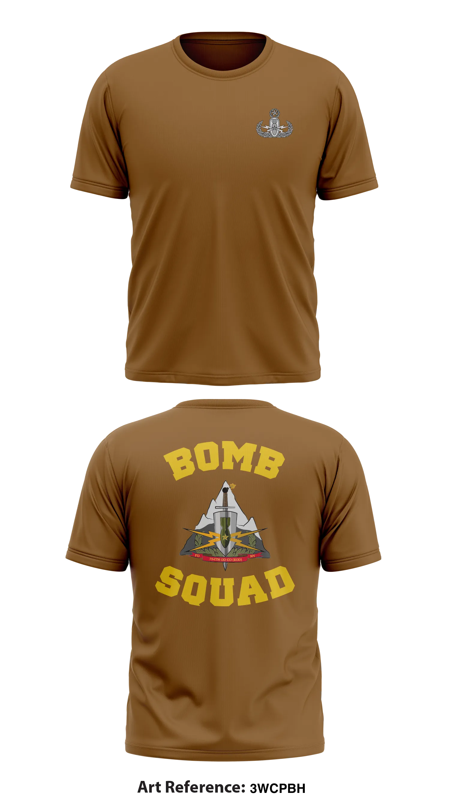754th OD Co EOD Store 1 Core Men's SS Performance Tee - 3wcPBh