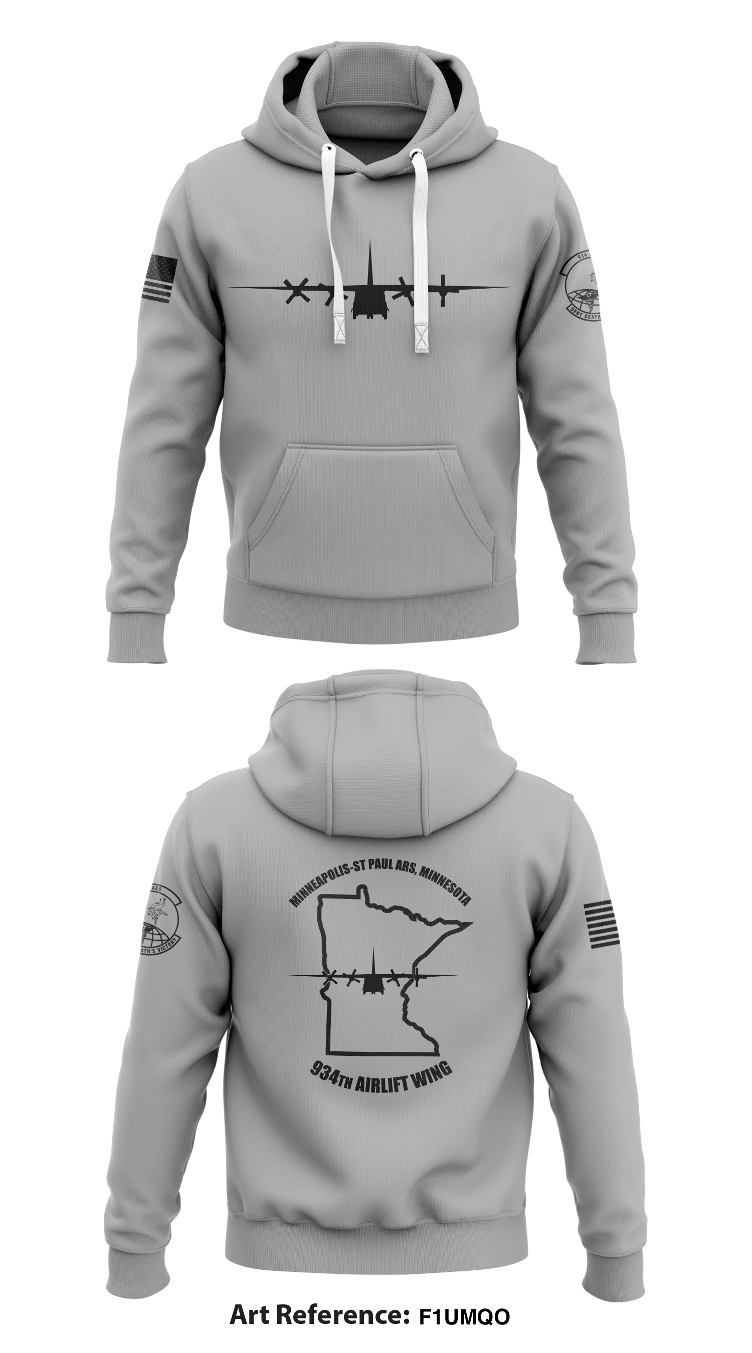 934th AES  Core Men's Hooded Performance Sweatshirt - F1umQO