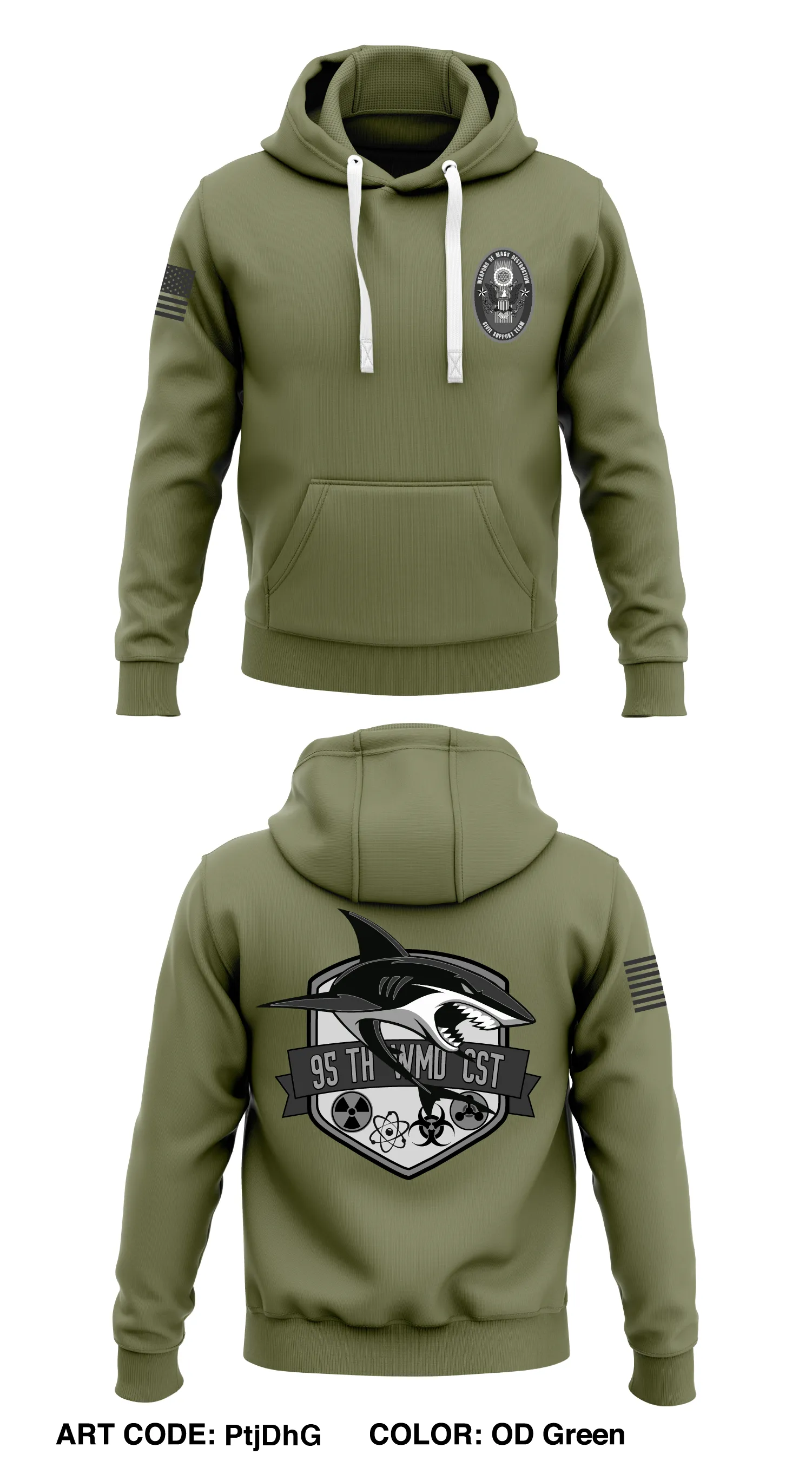 95th WMD CST Store 1  Core Men's Hooded Performance Sweatshirt - PtjDhG