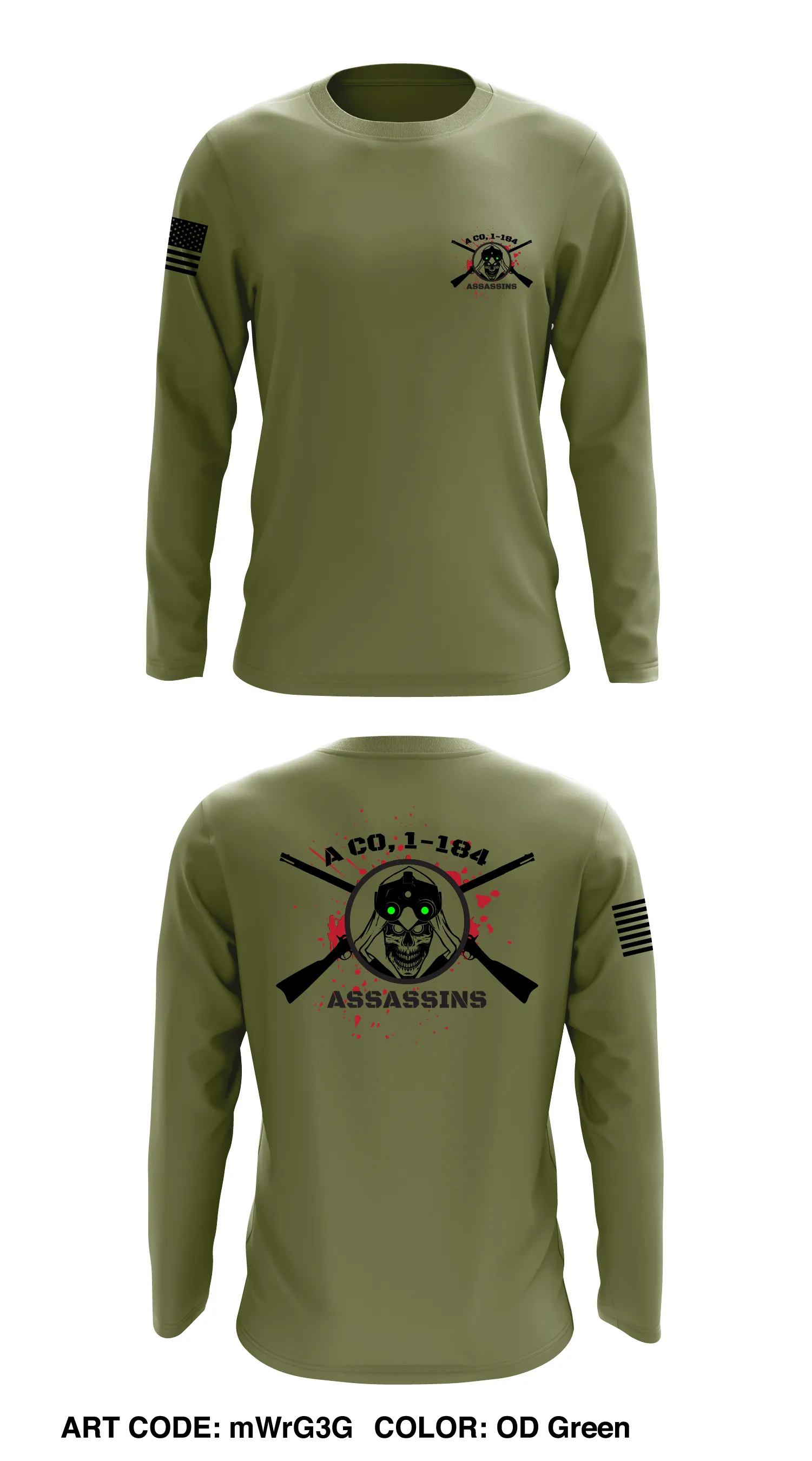 A Co, 1-184 IN Store 1 Core Men's LS Performance Tee - mWrG3G