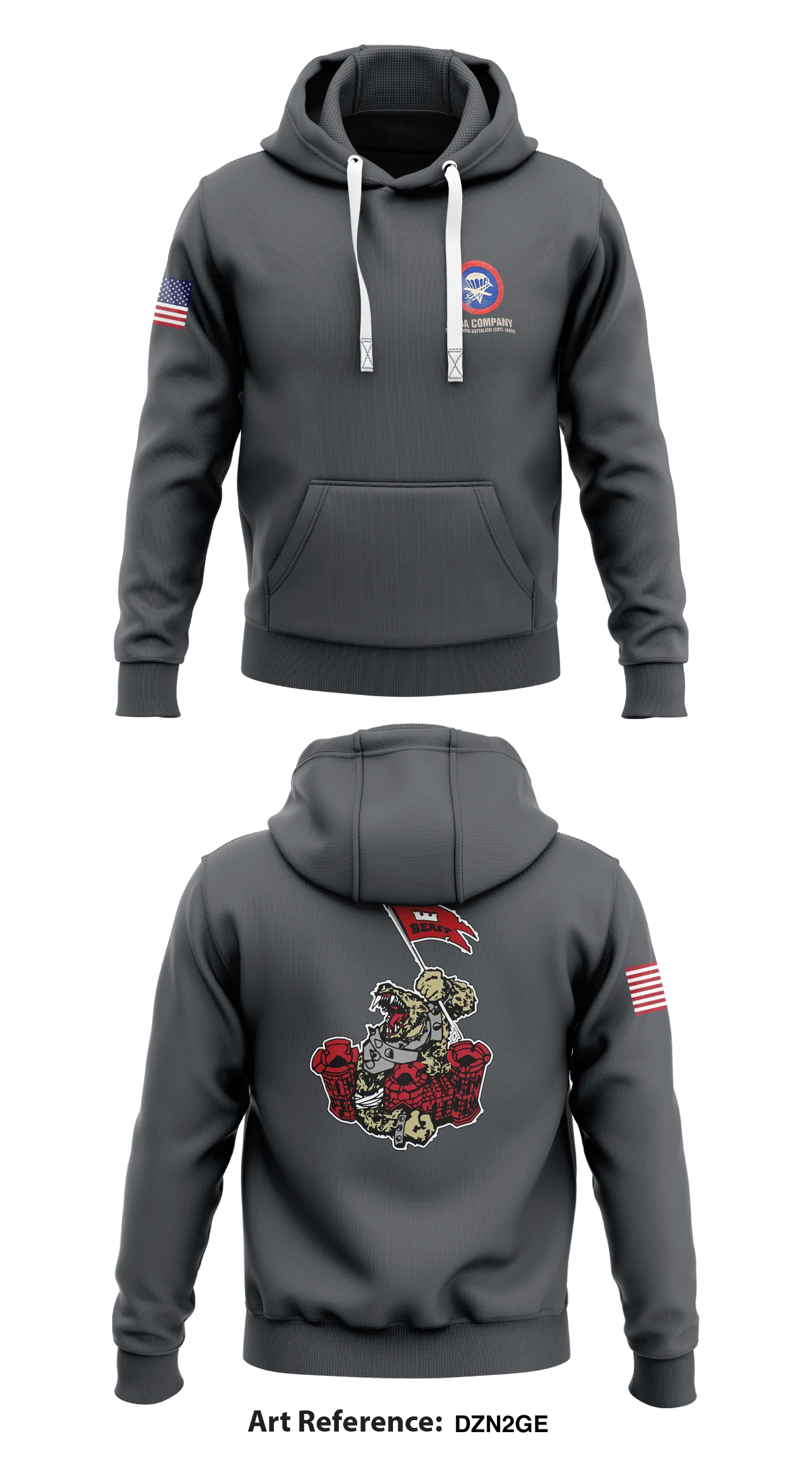 A Co 37th BEB Store 1  Core Men's Hooded Performance Sweatshirt - DzN2ge