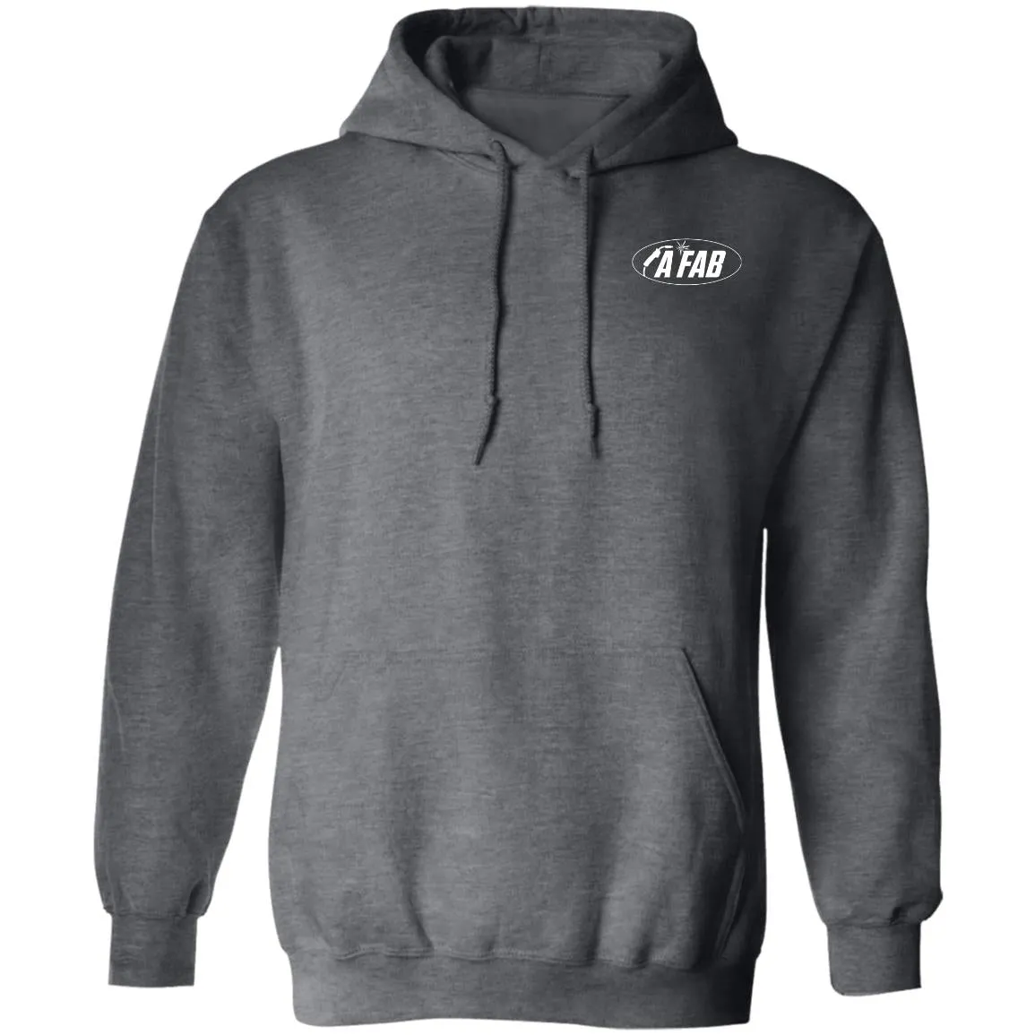 A Fab white logo G185 Pullover Hoodie