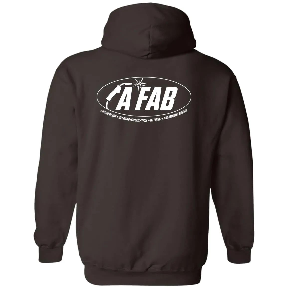 A Fab white logo G185 Pullover Hoodie