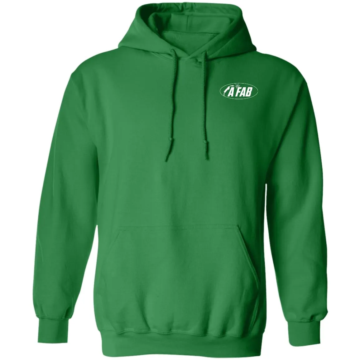 A Fab white logo G185 Pullover Hoodie