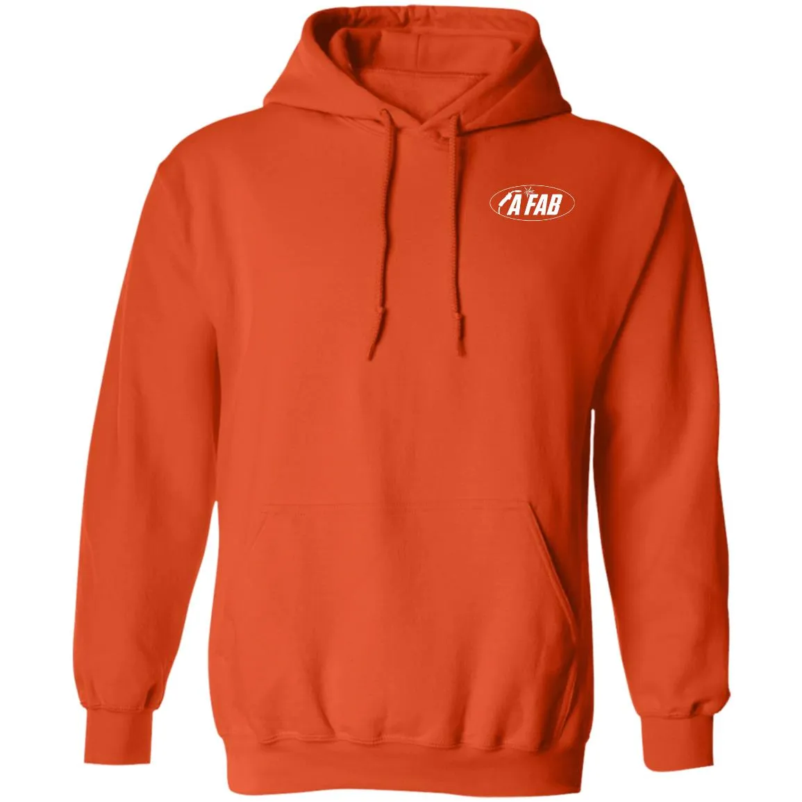 A Fab white logo G185 Pullover Hoodie