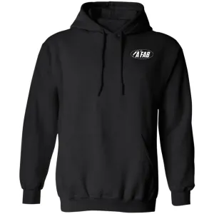 A Fab white logo G185 Pullover Hoodie
