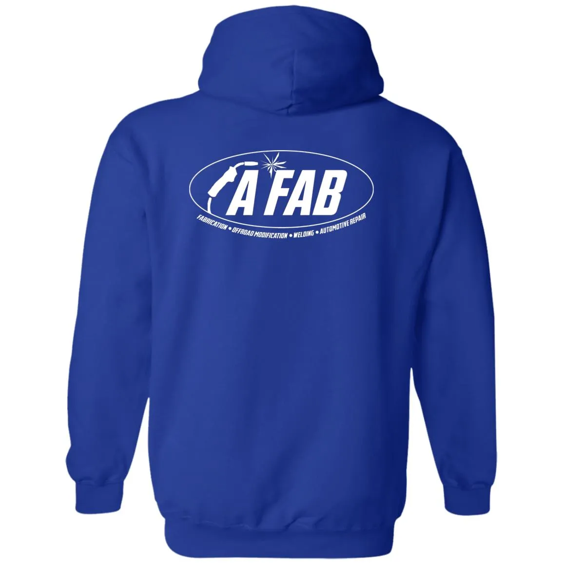 A Fab white logo G185 Pullover Hoodie