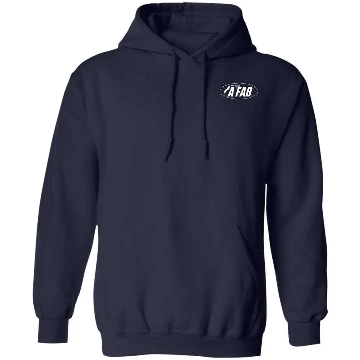 A Fab white logo G185 Pullover Hoodie