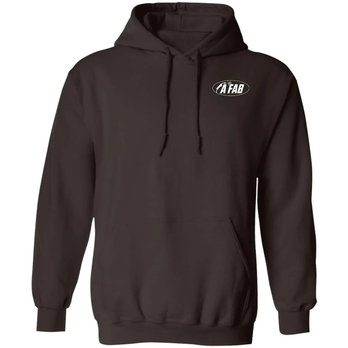 A Fab white logo G185 Pullover Hoodie