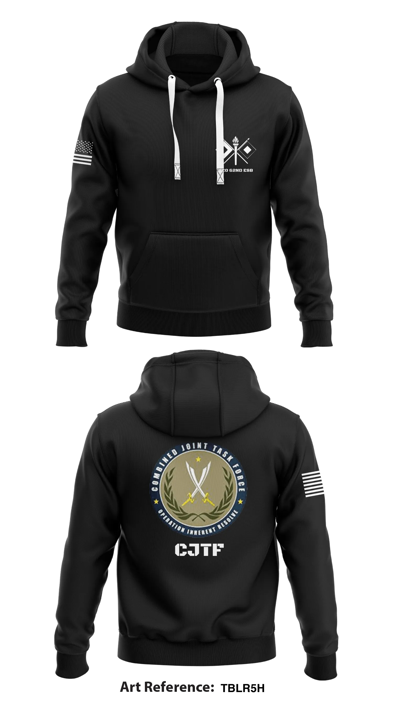 Aco 62nd ESB  Core Men's Hooded Performance Sweatshirt - TBLR5H