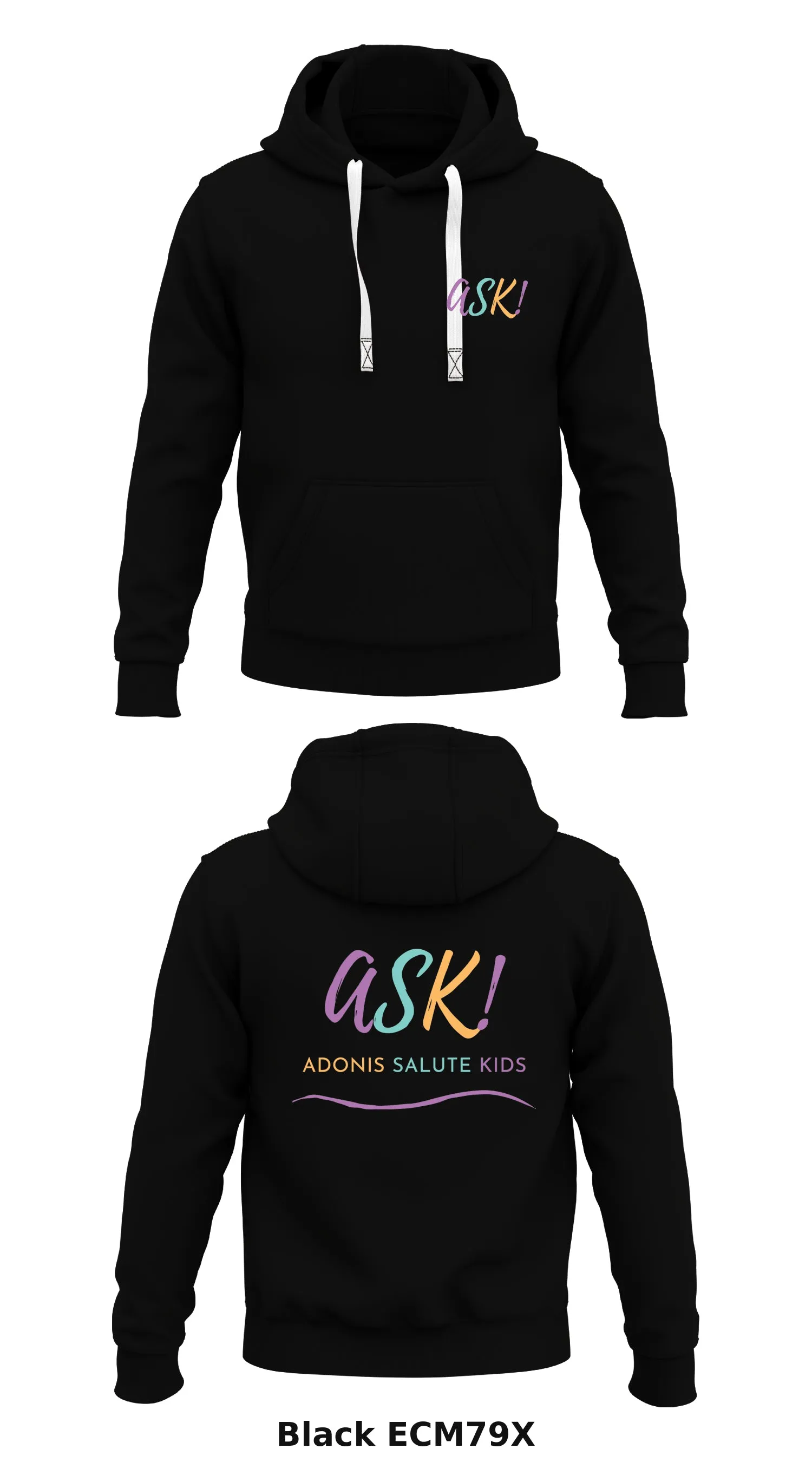 Adonis Salute Kids Store 1  Core Men's Hooded Performance Sweatshirt - ECM79X