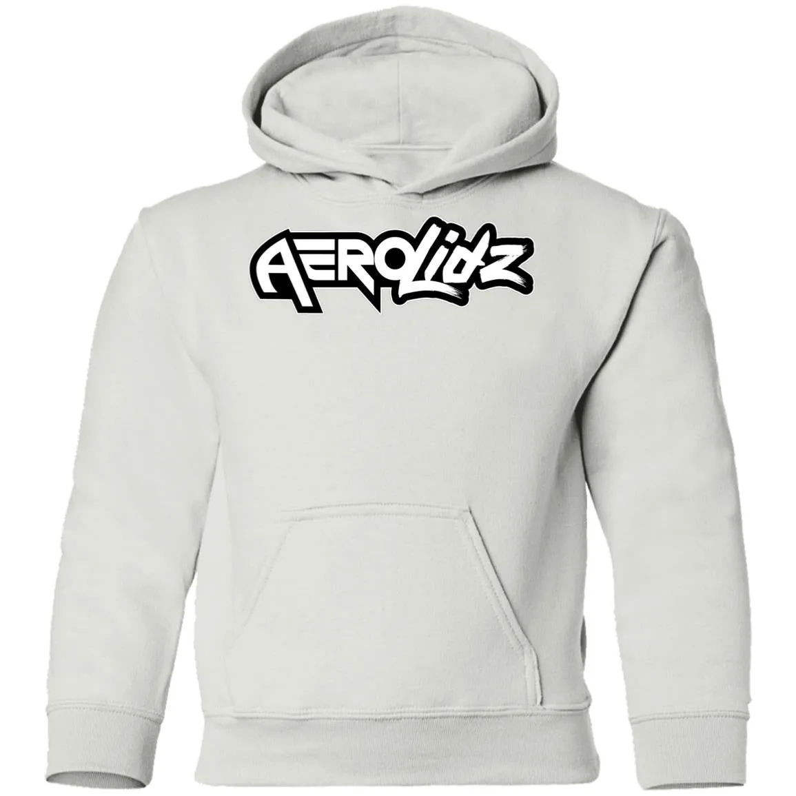 AeroLidz black & white G185B Youth Pullover Hoodie
