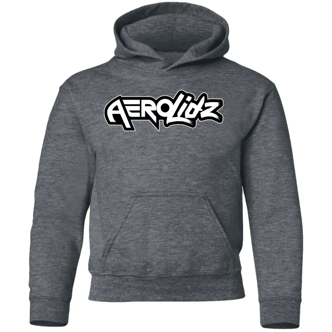 AeroLidz black & white G185B Youth Pullover Hoodie