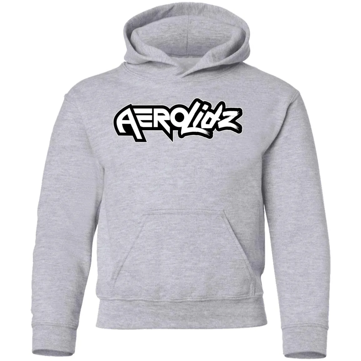AeroLidz black & white G185B Youth Pullover Hoodie
