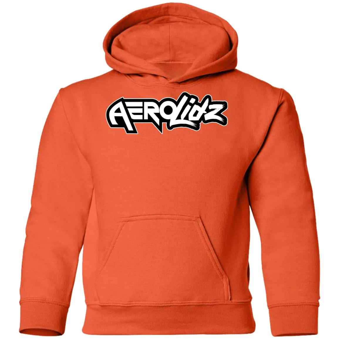 AeroLidz black & white G185B Youth Pullover Hoodie