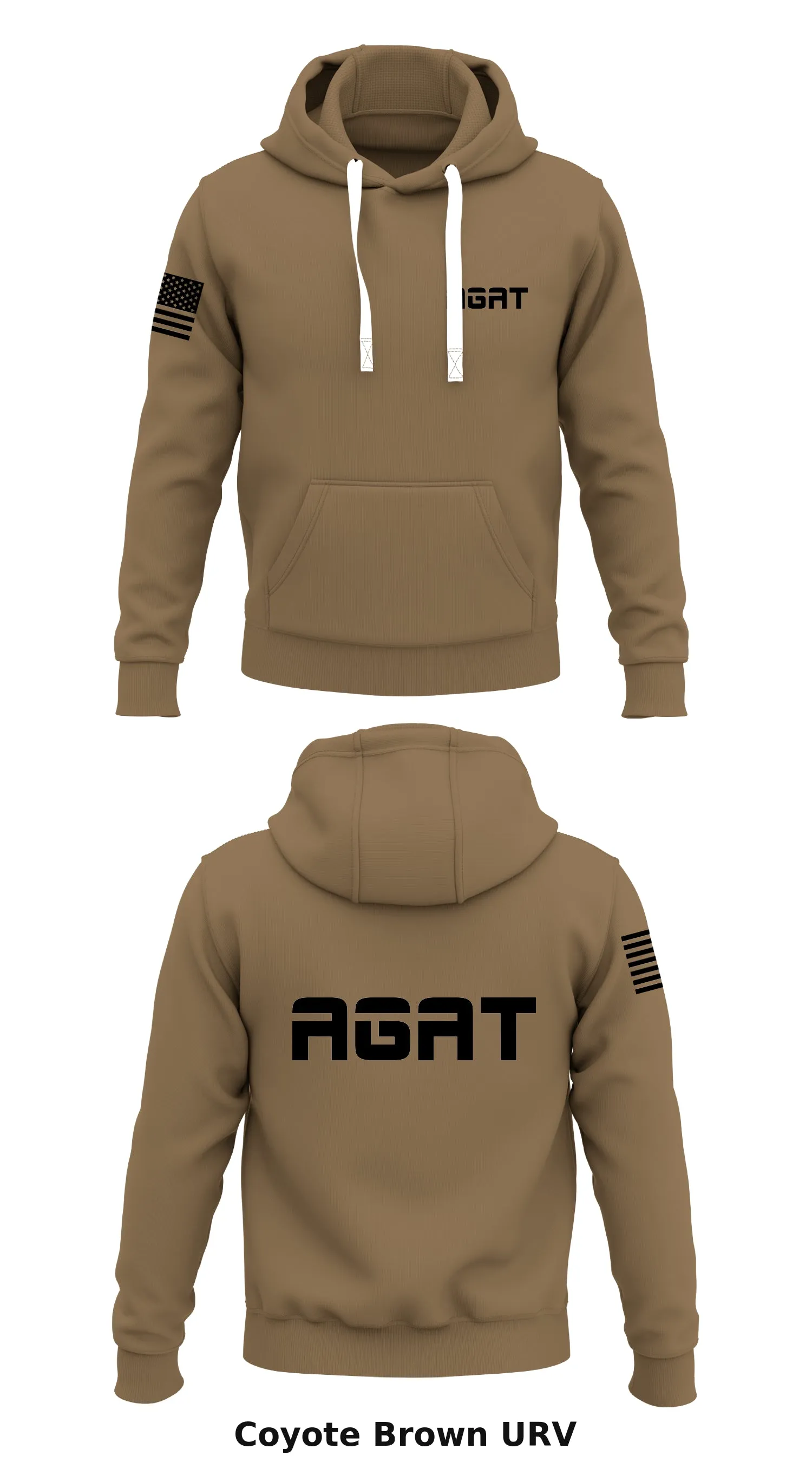 AGAT Store 1  Core Men's Hooded Performance Sweatshirt - URV