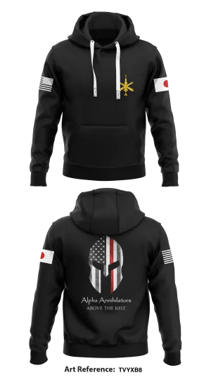 Alpha Battery, 1-1 Air Defense Artillery Store 1  Core Men's Hooded Performance Sweatshirt - tvyxb8