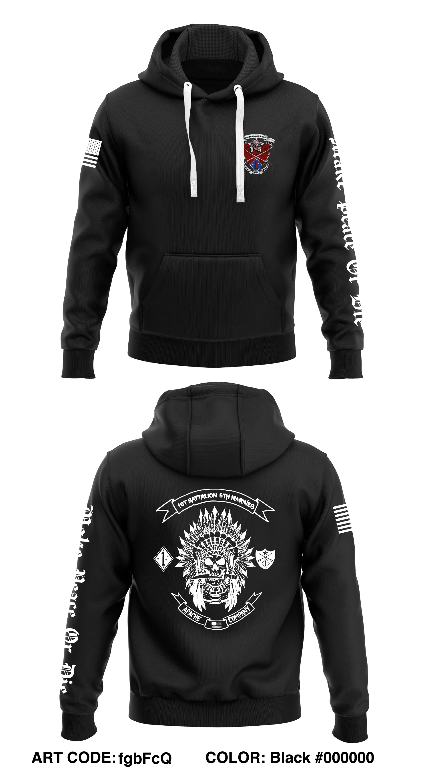 Alpha Co. 1st BN, 5th Marine Regiment Store 1  Core Men's Hooded Performance Sweatshirt - fgbFcQ