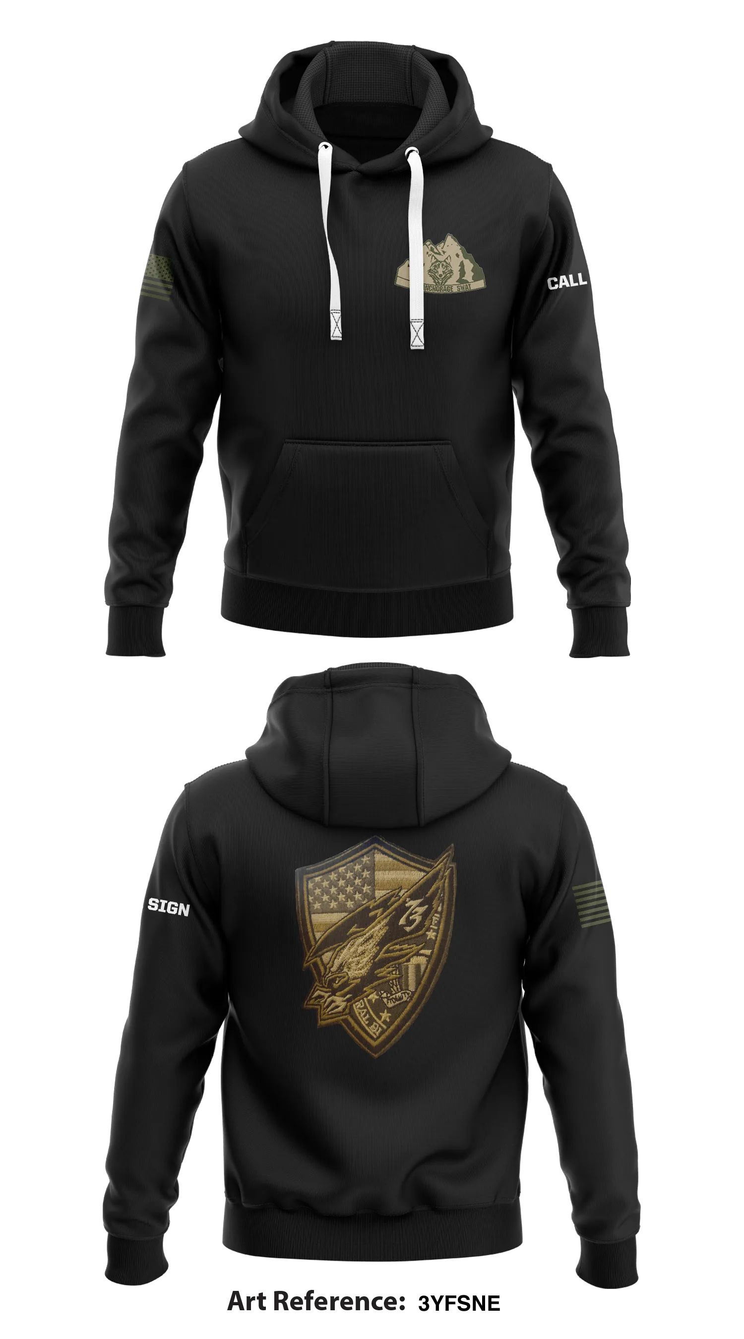 Anchorage Swat Store 1  Core Men's Hooded Performance Sweatshirt - 3YfsnE