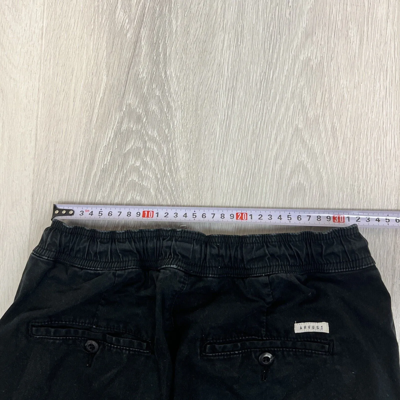 Arvust Mens Black Jogger Pants Size 30