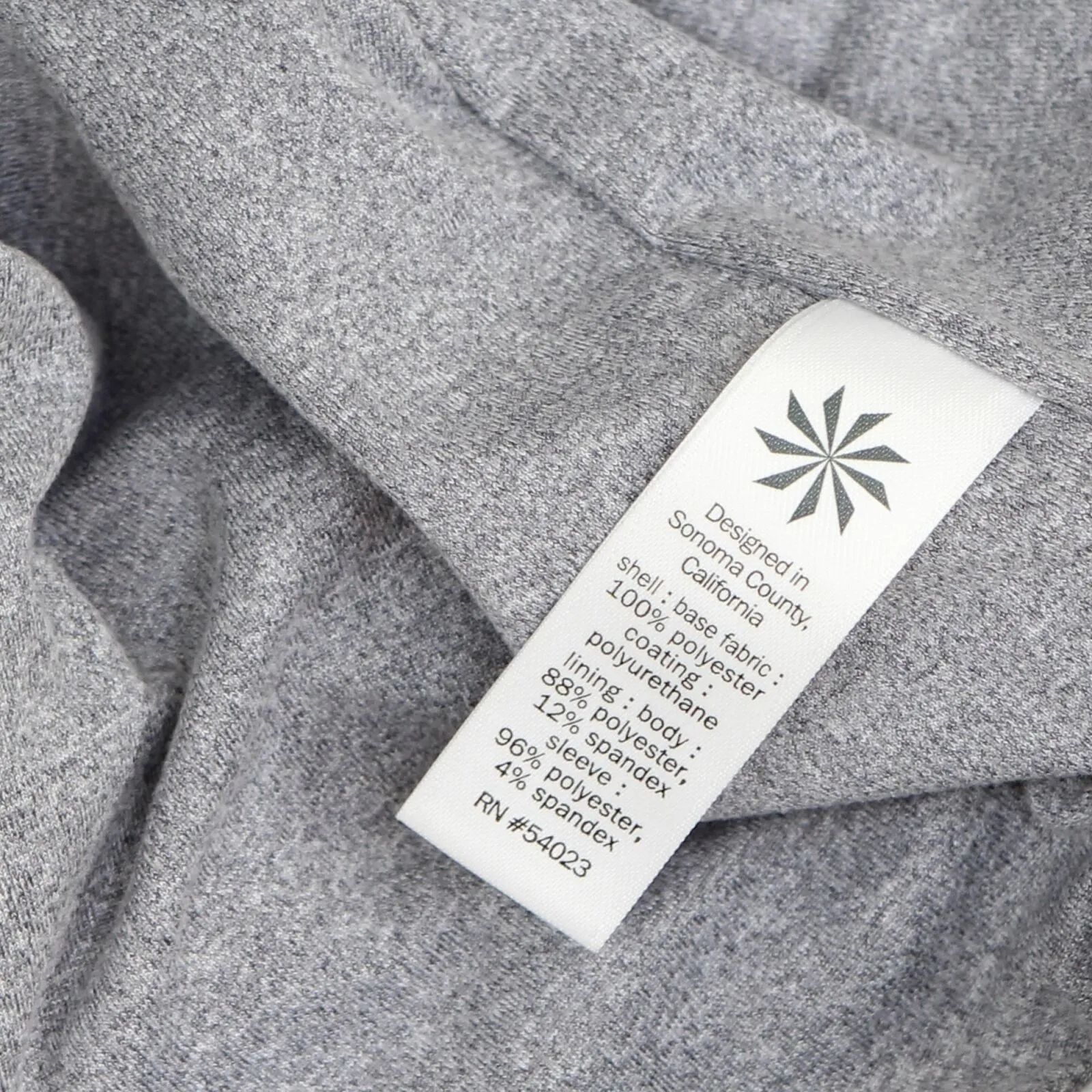 Athleta Womens Fabric Lined Snap Front Zipper Rain  Jacket Windbreaker Gray M